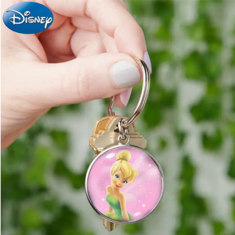 NEW 3pcs Disney Tinkerbell Neoprene Car Coasters & Key Chain Bundle - Picture 7 of 7